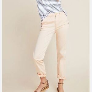 NEW Chino by Anthropologie Chinos Relaxed Pants "Peachy" Size 25